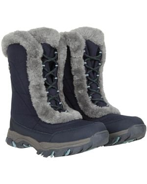 Mountain Warehouse Snow Proof Ladies Faux Fur - Blue