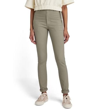 G-Star Weld High Skinny Chino Voor - Grijs
