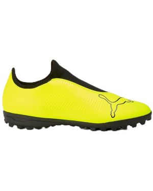 PUMA S Finesse Astro Turf Football Boots Leather Upper Yellow/black 6