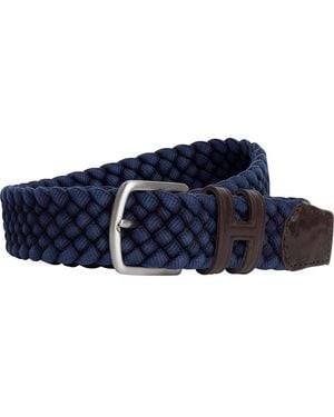 Hackett S Vintage Plait Belt Gürtel - Blau