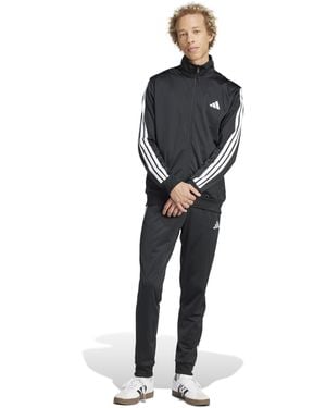 adidas Basic 3-stripes Tricot Track Suit - Black
