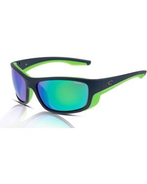 O'neill Sportswear ONS-9017 2.0 Occhiali da sole da uomo 106P Matte Navy-Lime/Green Mirror - Verde