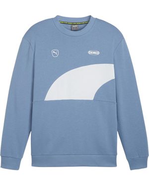 PUMA King Top Crew Sweatshirt Lichtblauw Wit