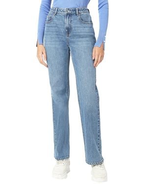 VERO MODA Dames VMDAF MR Straight VI1137 NOOS jeans, zwart, S/30, Schwarz, S/30L