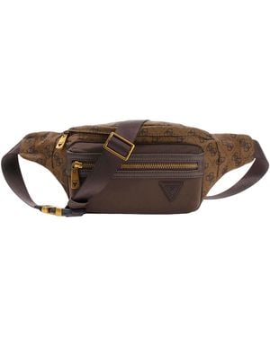 Guess Gürteltasche Berlin Bumbag Coffee braun - Schwarz