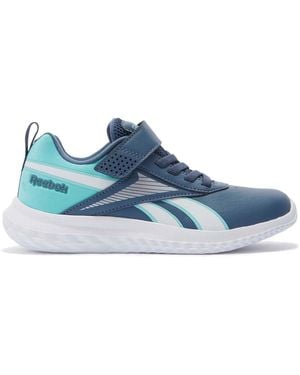 Reebok Rush Runner Syn Elastic Lace & Top Strap Trainer - Blue