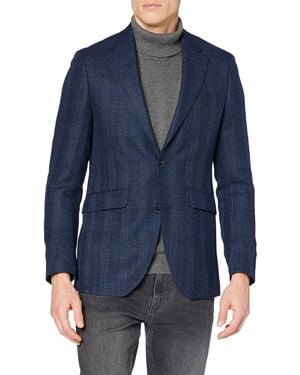 Hackett Hackett Blue Hopsack Check Cc Jacket