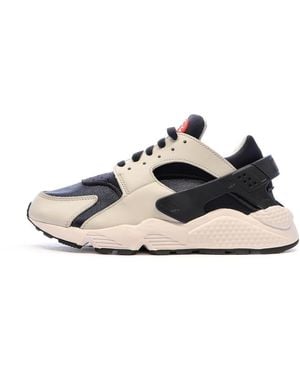 Nike White/black/grey Trainers Huarache - Blue