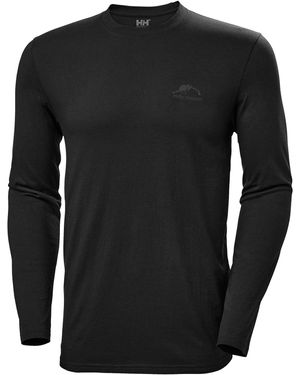 Helly Hansen Nord Graphic Long-sleeve T-shirt - Black