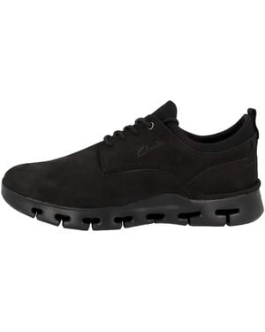 Clarks Nature X Two Nubuck Schuhe in Schwarz Standard Fit Größe 44