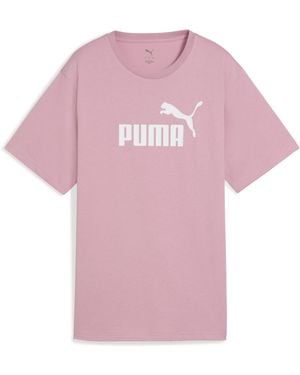 PUMA Ess N1 Logo Relaxed Short Sleeve T-Shirt M - Rosa