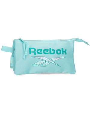 Reebok ANN Astuccio Triplo Blu 22x12x5 cm Poliestere