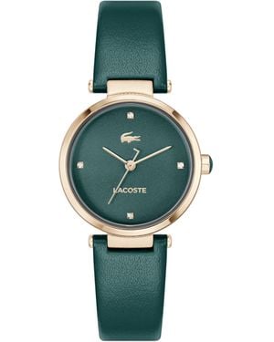 Lacoste Montre à Mouvement à Quartz Trois Aiguilles pour Collection ORBA avec Bracelet en Cuir Vert - 2001424