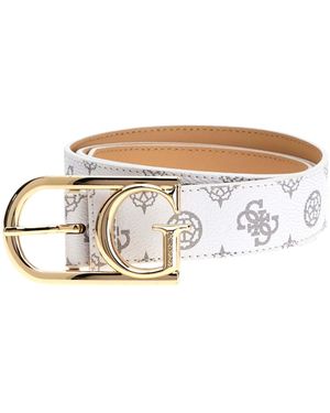 Guess Dorys Belt W90 White Logo - Nero