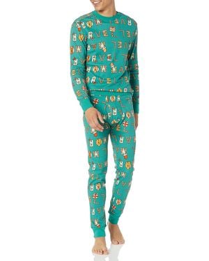 Amazon Essentials Disney | Marvel | Star Wars Snug-fit Pyjama Sleep Sets - Green