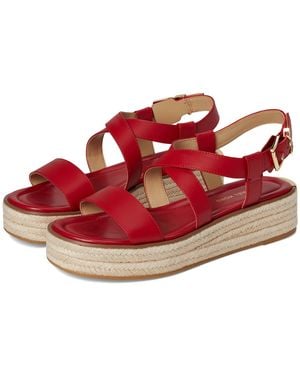 Michael Kors Lynn Espadrille Sandal Sandals, Synthetic - Red