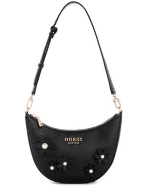 Guess Zaria Top Zip Shoulder Bag Mini-Umhängetasche - Schwarz