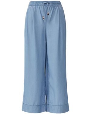 S.oliver Lyocell-Culotte Suri/Relaxed Fit/High Rise/Wide Leg/Elastikbund blau 38