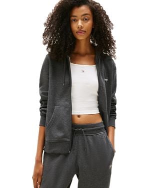 Tommy Hilfiger Kapuzenpullover mit Reißverschluss - Schwarz
