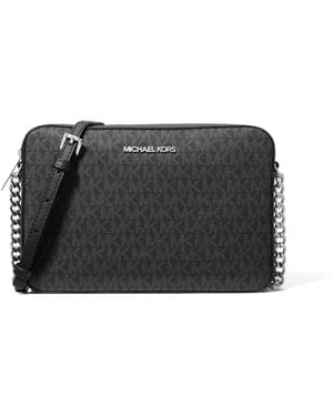 Michael Kors Jet Set Large Crossbody - Gray