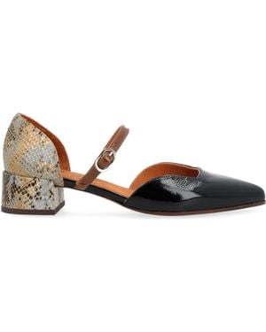 Chie Mihara Pumps Jindya Aus Schwarzem Leder - Braun