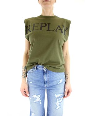 Replay W3568 g T-Shirt - Verde