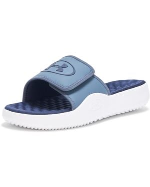 Under Armour Ignite Pro 8 Slide Sandal, - Blue