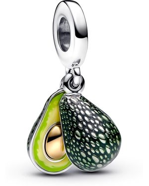 PANDORA Avocado Double Dangle Charm 763405C01 - Grün