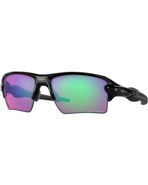 Oakley Oo9188 Sunglasses Bundle: Oo 9188 Flak 2.0 Xl 918805 Polished Black And Large Blue Leash Accessory Kit