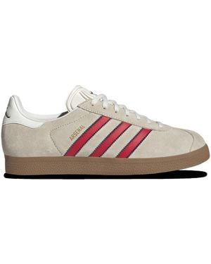 adidas Gazelle Arsenal - Men's (js3042, Off White/night Sky/better Scarlet), Off White/night Sky/better Scarlet, 8.5 Uk - Pink