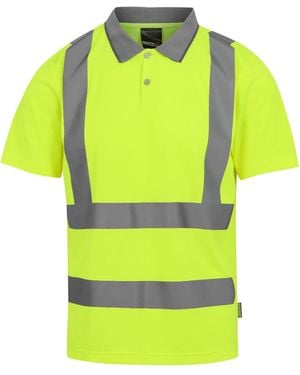 Regatta S Pro Hi-vis Polo Shirt 4xl Yellow