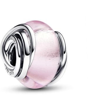 PANDORA Charm Momenti 793241C00 in vetro di murano - Rosa