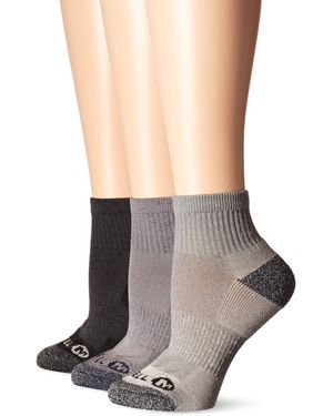 Merrell 3 Pack Cushioned Quarter Socks - Multicolore