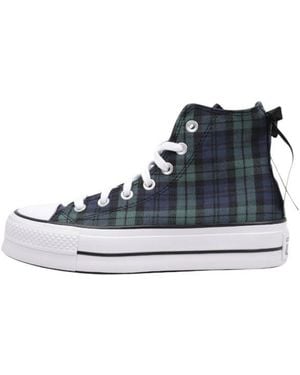 Converse CHUCK TAYLOR ALL STAR LIFT STIEFELETTEN FLACH - Blau