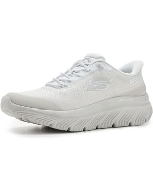 Skechers S Go Walk Max Cushioning Hyper Burst Zoltar Hands Free Slip-ins - White