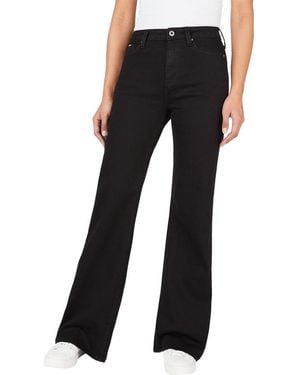 Pepe Jeans Skinny Fit Flare Uhw Jeans Voor - Zwart