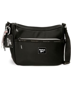 Reebok Tina Borsa a tracolla Nera 32x25x11 cm Pelle sintetica - Nero