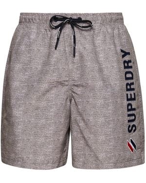 Superdry S Code APPLQUE 19INCH W2-Swim Shorts - Grau