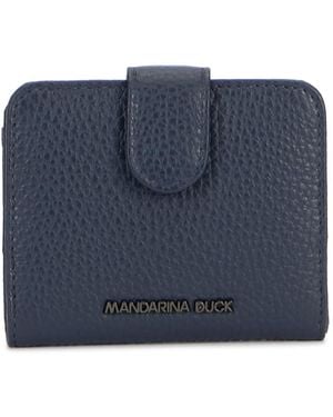 Mandarina Duck Mellow Leather Wallet - Blu