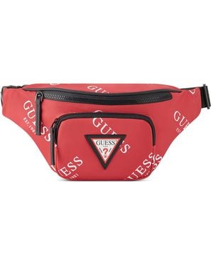 Guess Originals Logo Bum Bag - Red