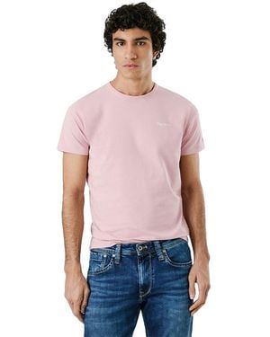 Pepe Jeans Original Basic 3n T-Shirt - Rot