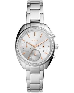 Fossil Vale Chronograph Stainless Steel Watch - Metallic