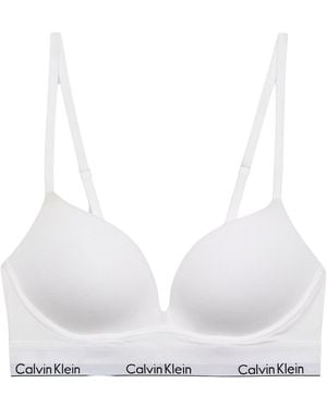 Calvin Klein Push Up Plunge Lv00qf8502 Plunge - Wit