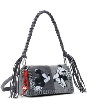 Desigual Sac moyen en denim Mickey MouseTM. - Blanc