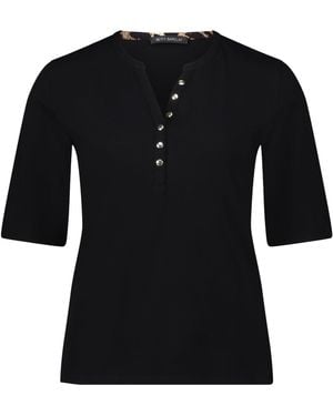 Betty Barclay Basic Shirt mit Knöpfen 48 - Schwarz