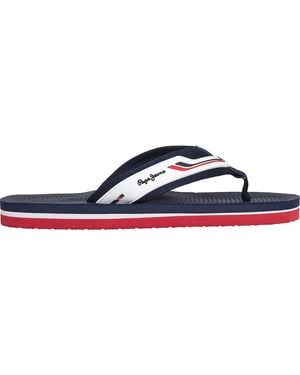Pepe Jeans Flip-Flops West Club weiß - Blau