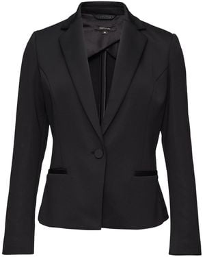 Comma, Blazer mit Halbfutter im Rückenteil schwarz 34