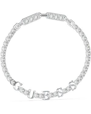 Guess Armarmband Jubb04218jwrht-u Roestvrij Staal - Metallic