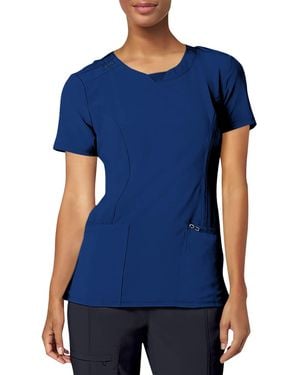 CHEROKEE Infinity Crew Neck Scrubs Shirt - Blue