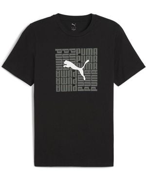 PUMA Graphic Box Short Sleeve T-shirt S Black
